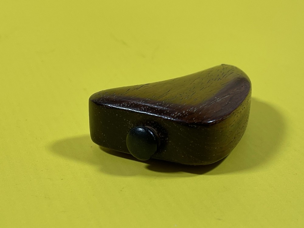 An Unusual Shaped Antique Treen Snuff Box View V