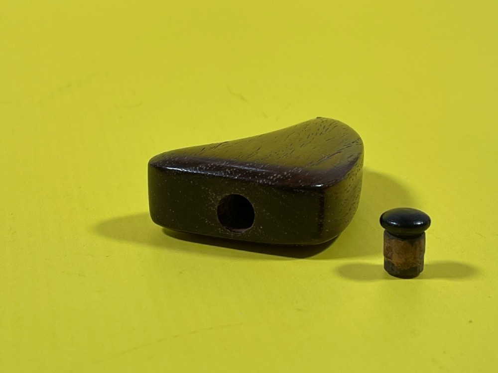 An Unusual Shaped Antique Treen Snuff Box View VIII
