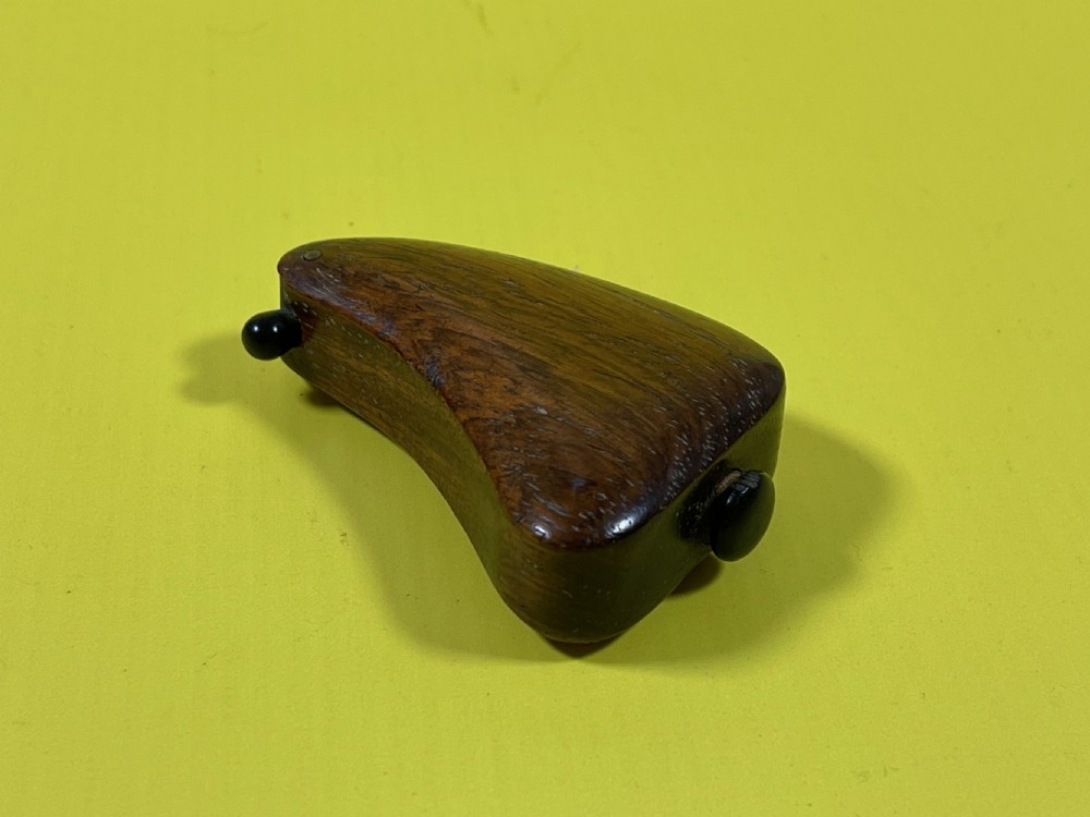 An Unusual Shaped Antique Treen Snuff Box View X