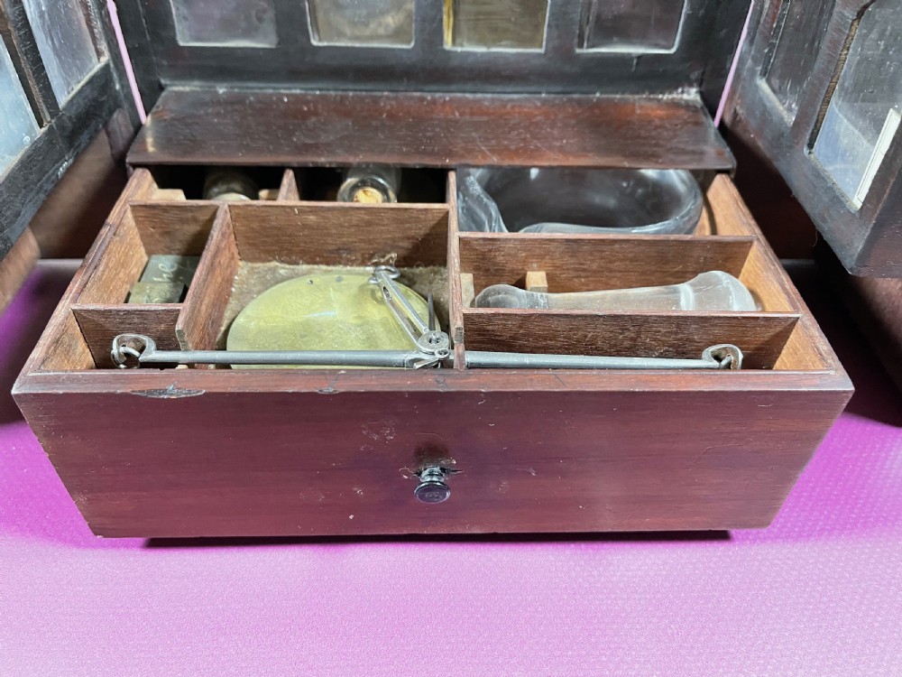 A Small Mahogany Apothecary Cabinet - fully fitted  View XII