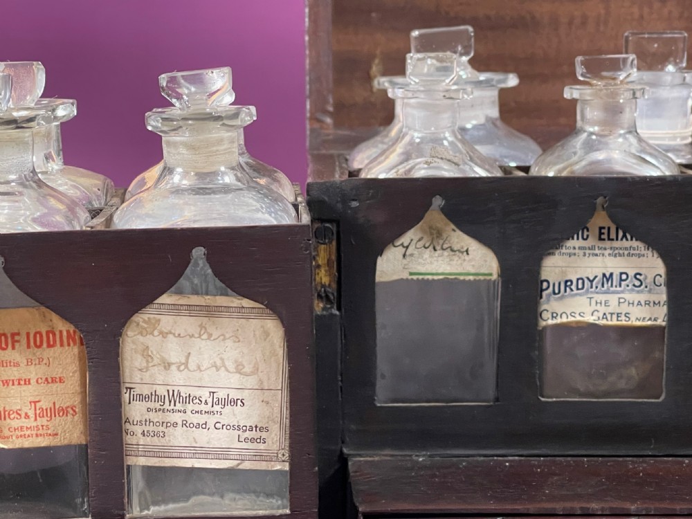 A Small Mahogany Apothecary Cabinet - fully fitted  View XV