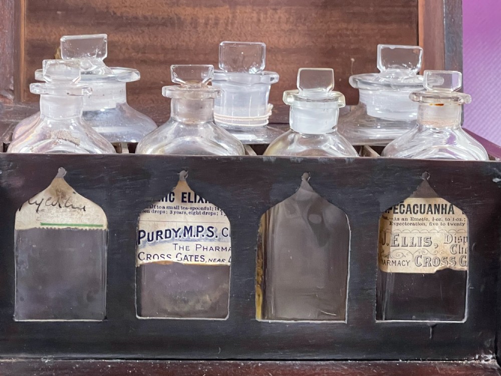 A Small Mahogany Apothecary Cabinet - fully fitted  View XVI