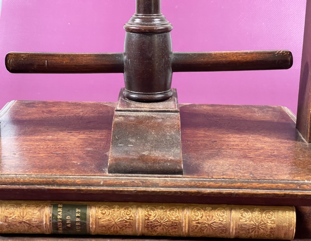 Antique Mahogany Book Press View V