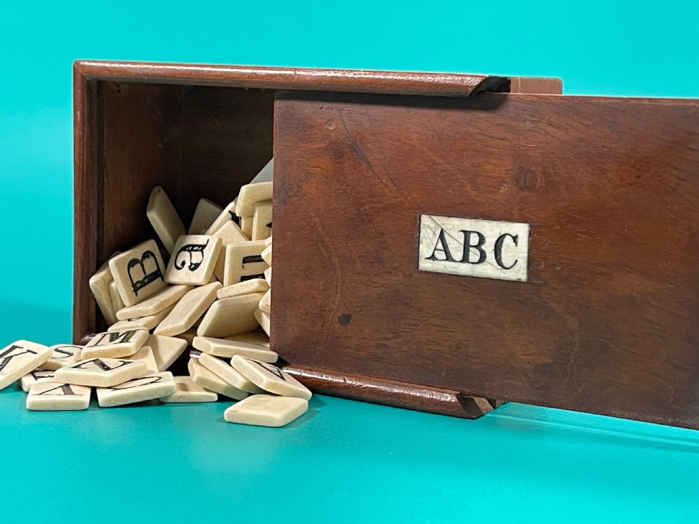 Antique Alphabet Box