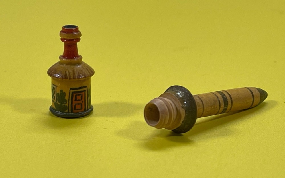 Antique Tunbridge Ware Cottage Needle Case View VI