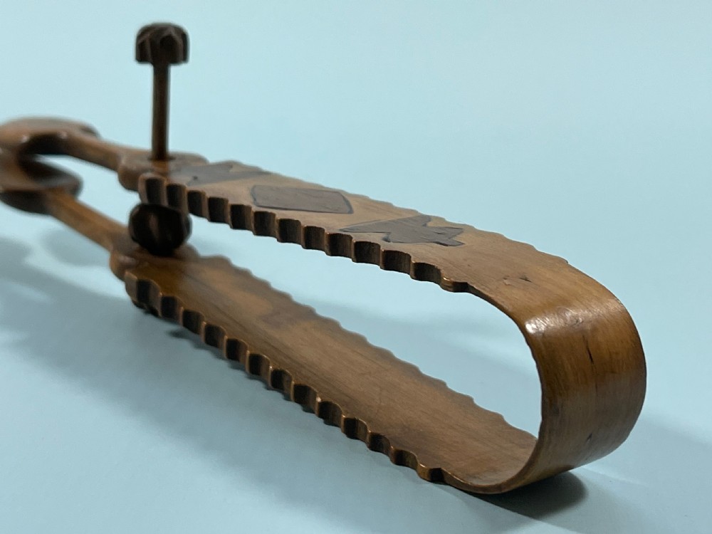 Antique Treen Welsh Sugar Tongs View III