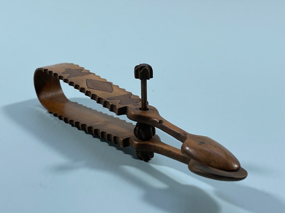 Antique Treen Welsh Sugar Tongs View IV