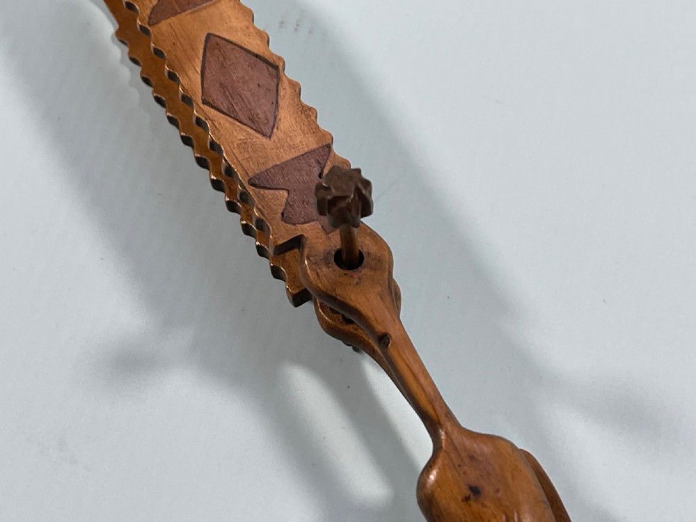 Antique Treen Welsh Sugar Tongs View VII