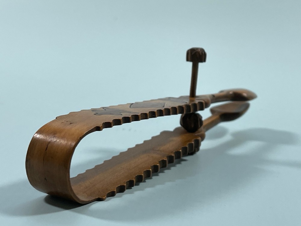 Antique Treen Welsh Sugar Tongs View IX