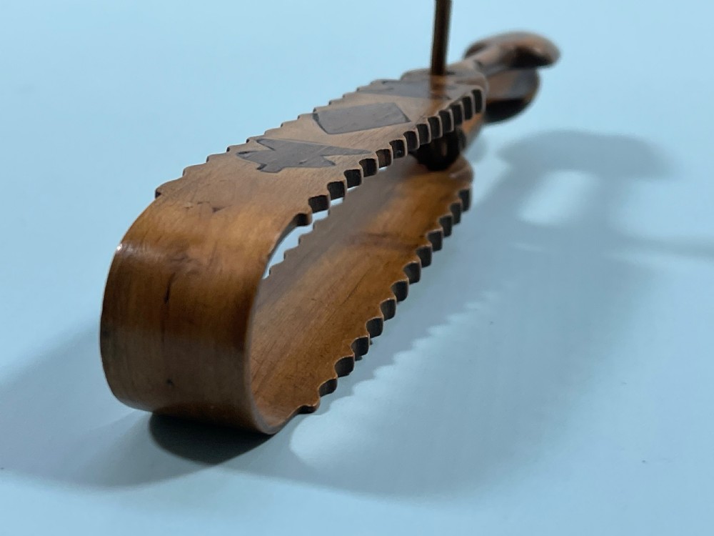 Antique Treen Welsh Sugar Tongs View XI