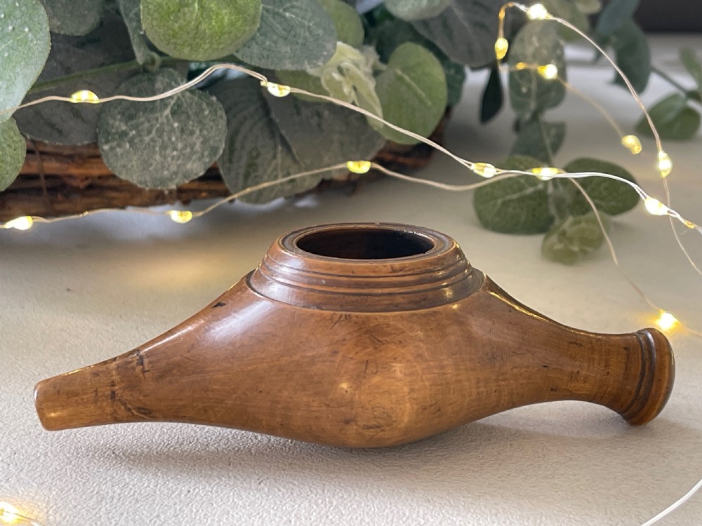 Antique Treen Baby or Invalid Feeder View II