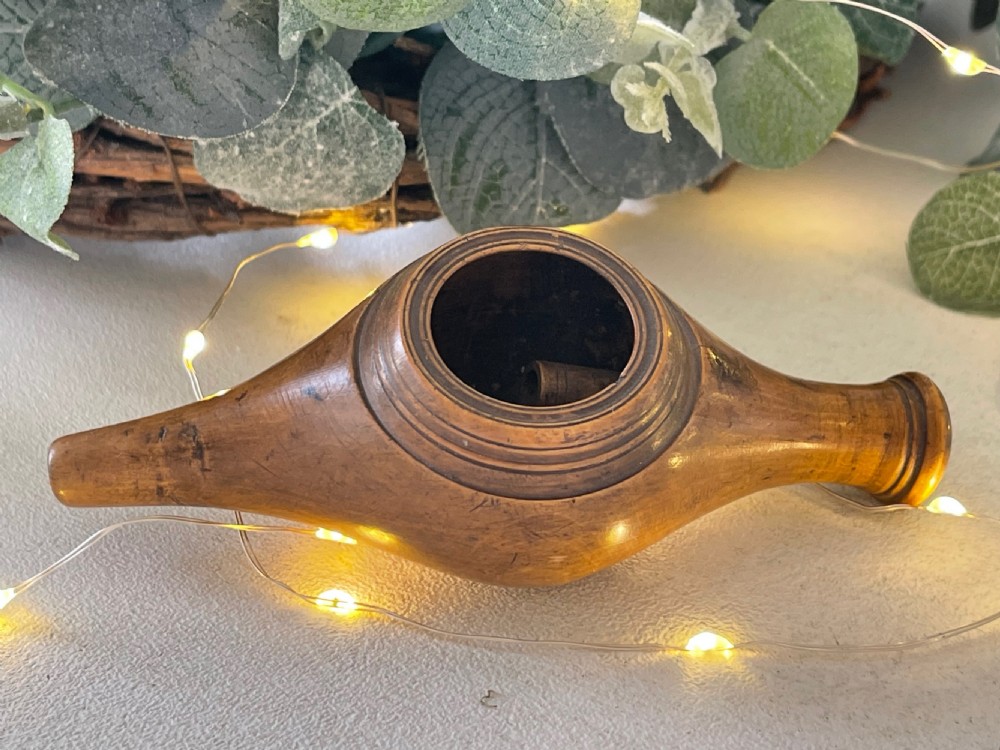 Antique Treen Baby or Invalid Feeder View III