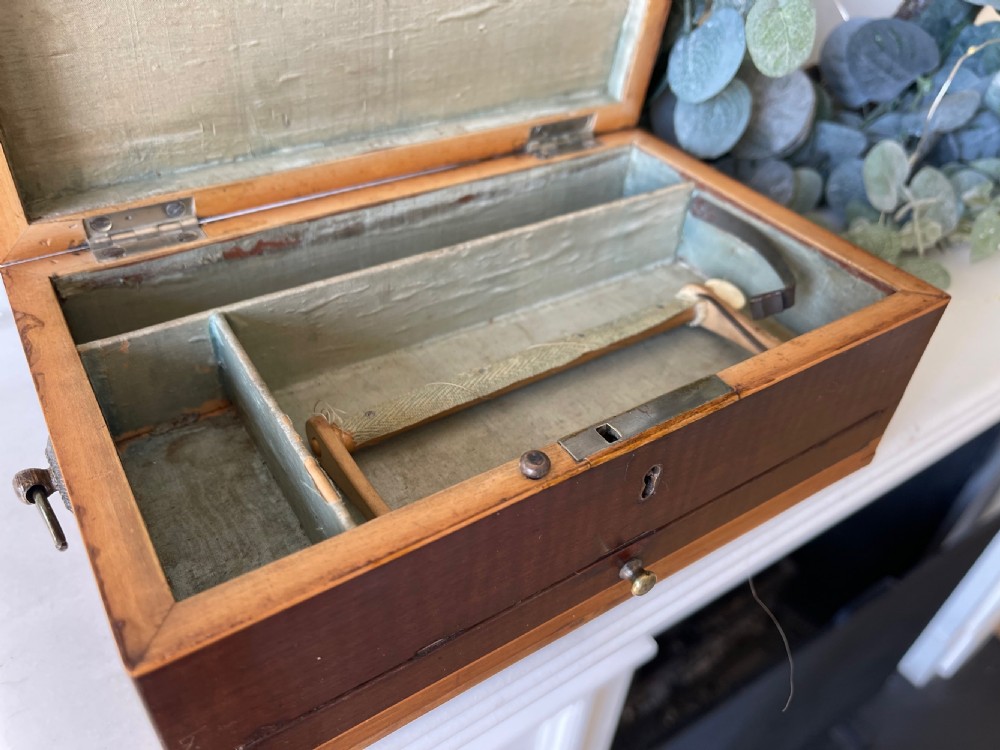 A Georgian Mahogany Inlaid Netting Box View V