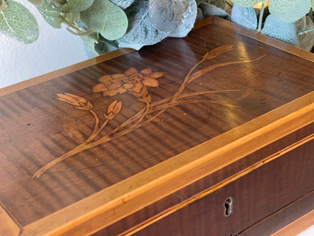 A Georgian Mahogany Inlaid Netting Box View VIII