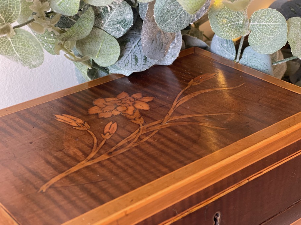 A Georgian Mahogany Inlaid Netting Box View IX