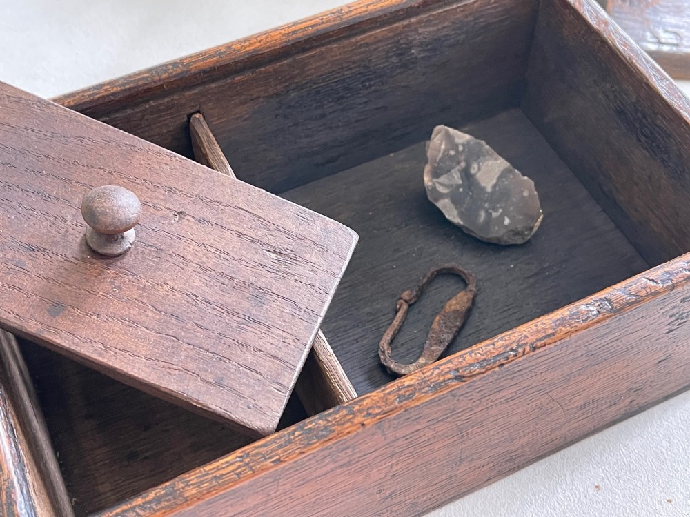 Antique Welsh Oak Tinder Box View XIV