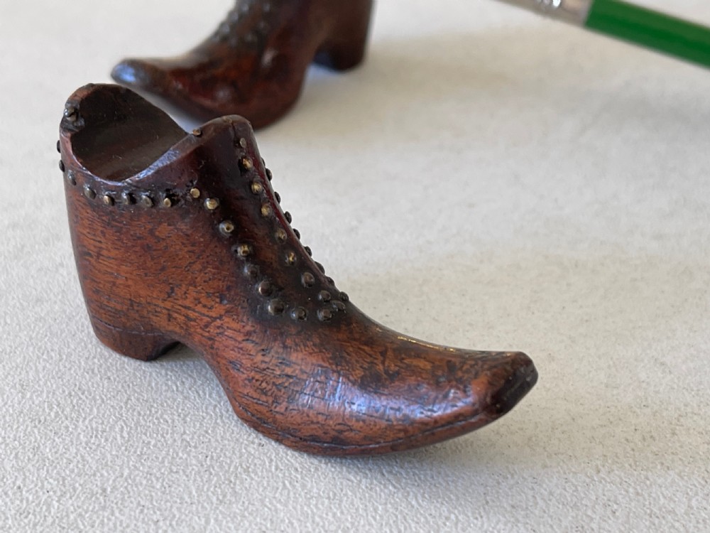 A Pair of Antique Treen Pen Rests View III