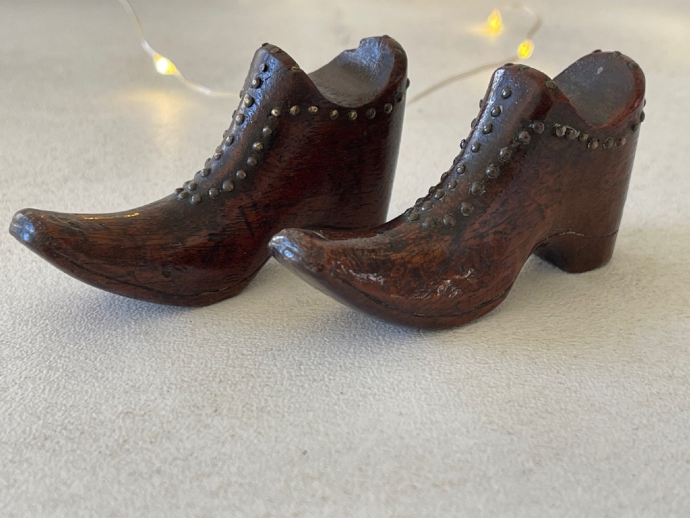 A Pair of Antique Treen Pen Rests View VII