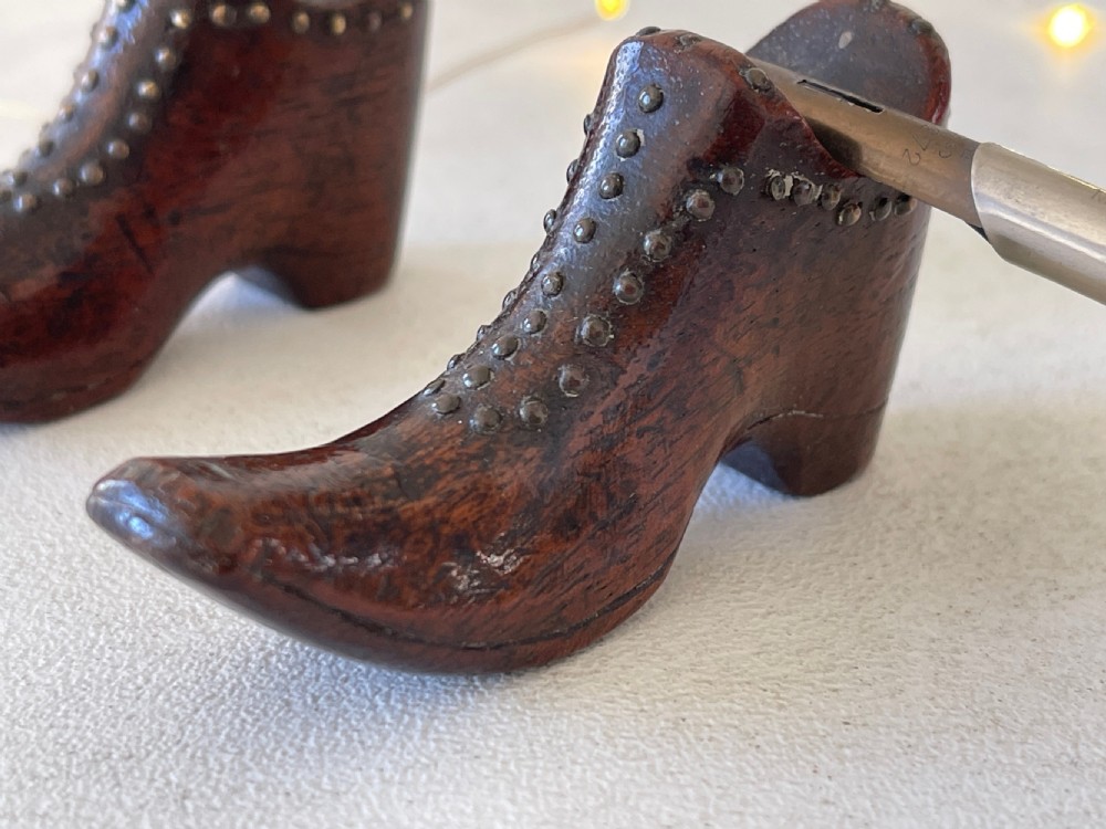 A Pair of Antique Treen Pen Rests View VIII