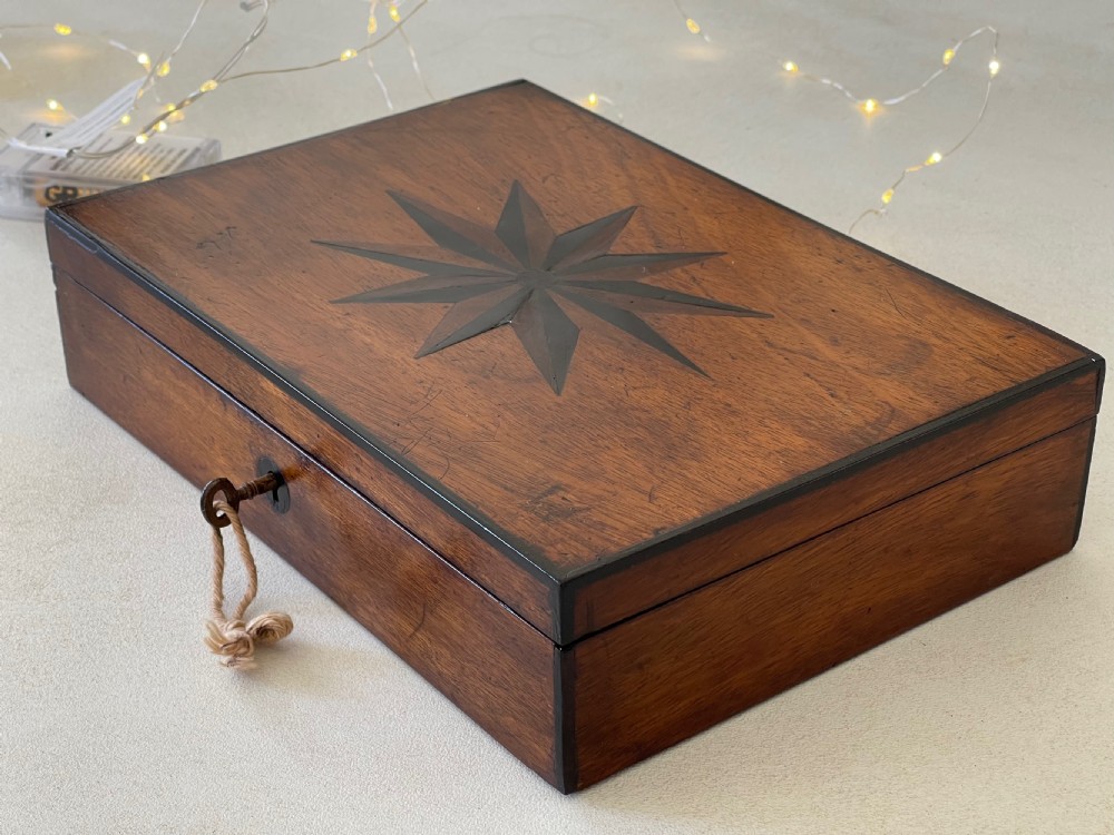 Antique Inlaid Star Box View IV