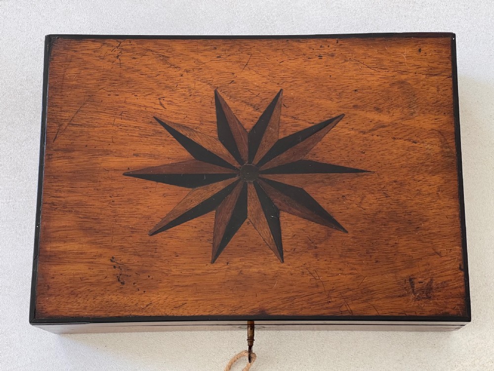 Antique Inlaid Star Box View IX