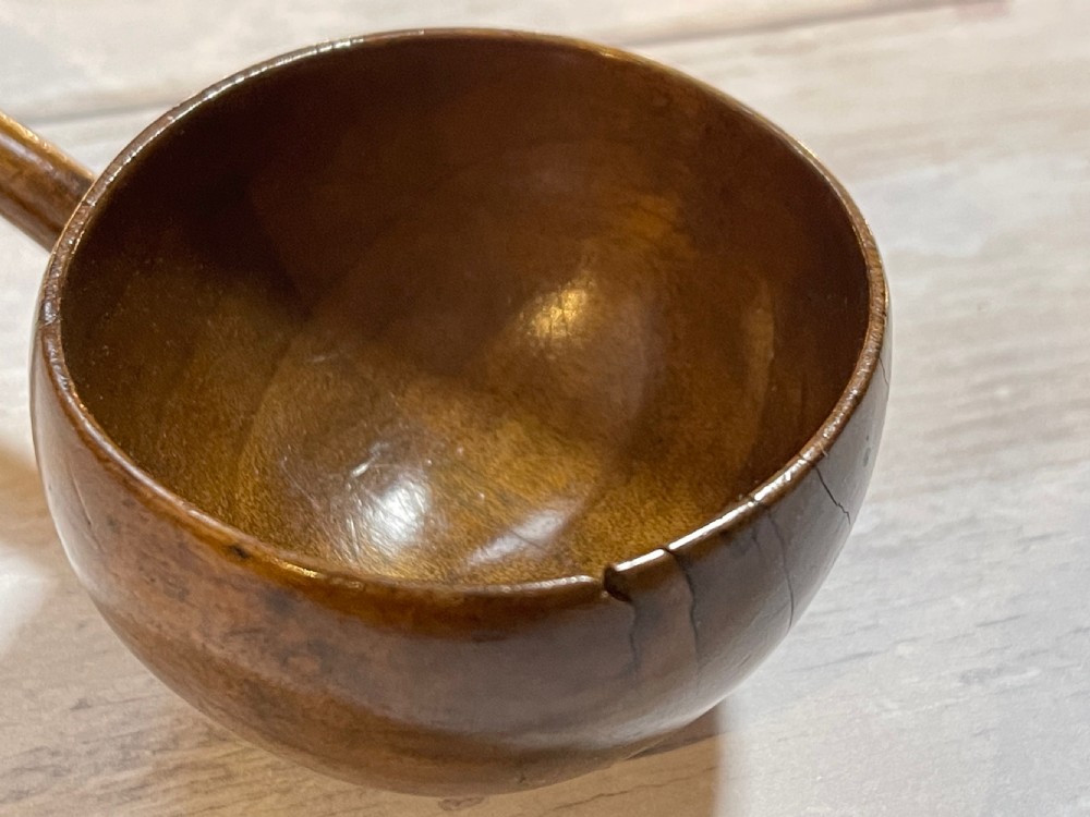 A Georgian Punch Ladle - scalloped shaped handle View II