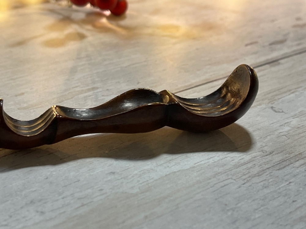 A Georgian Punch Ladle - scalloped shaped handle View III
