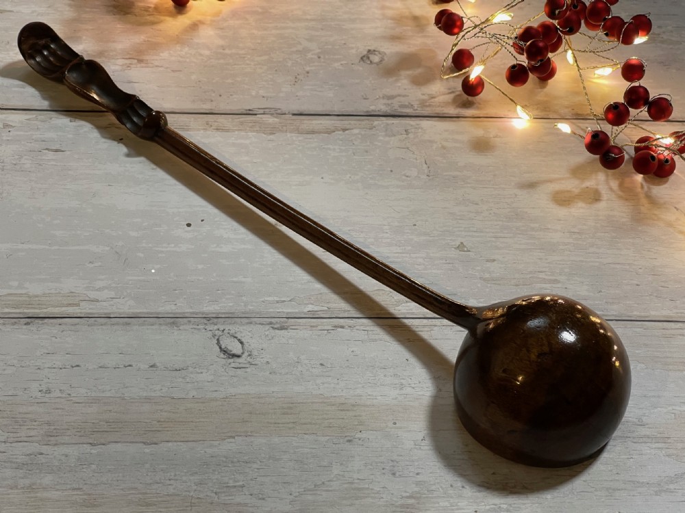 A Georgian Punch Ladle - scalloped shaped handle View VI