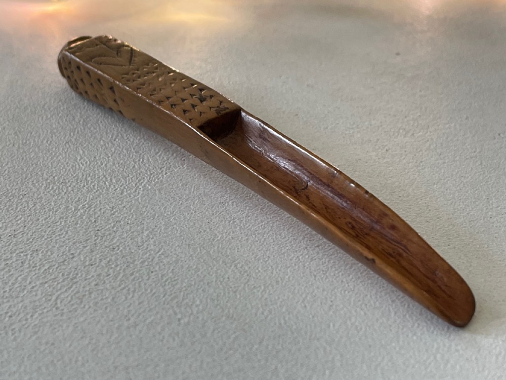 An 18th Century Antique Treen Apple Corer - love token View VI