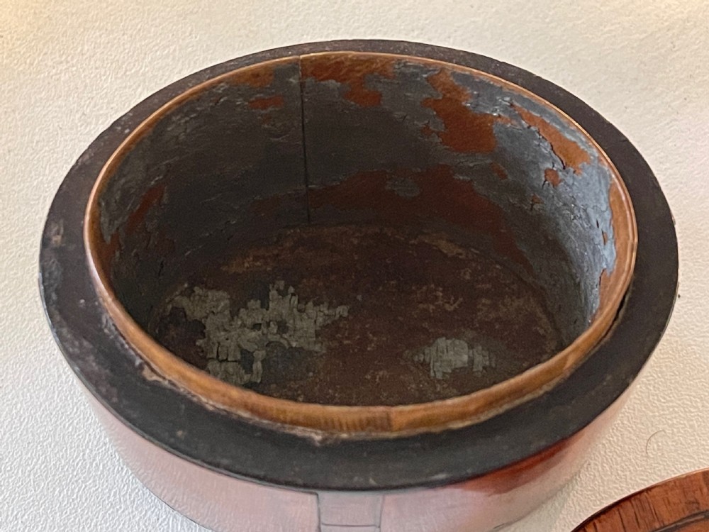 A Miniature Georgian Oval Tea Caddy View III