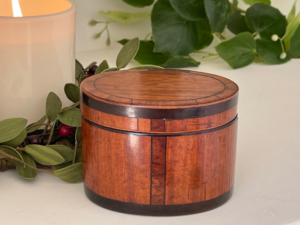 A Miniature Georgian Oval Tea Caddy View VI