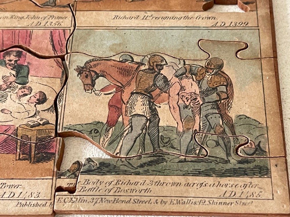 A Rare Puzzle In original box - depicting Caesars landing to death of Richard III View IV