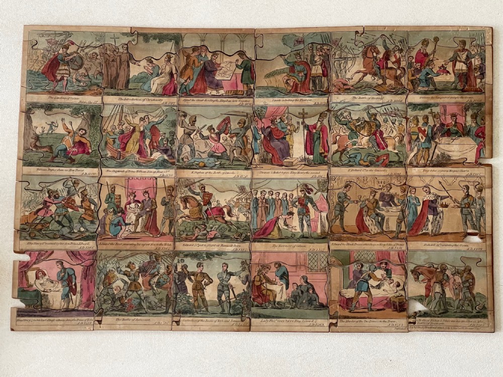 A Rare Puzzle In original box - depicting Caesars landing to death of Richard III View VI