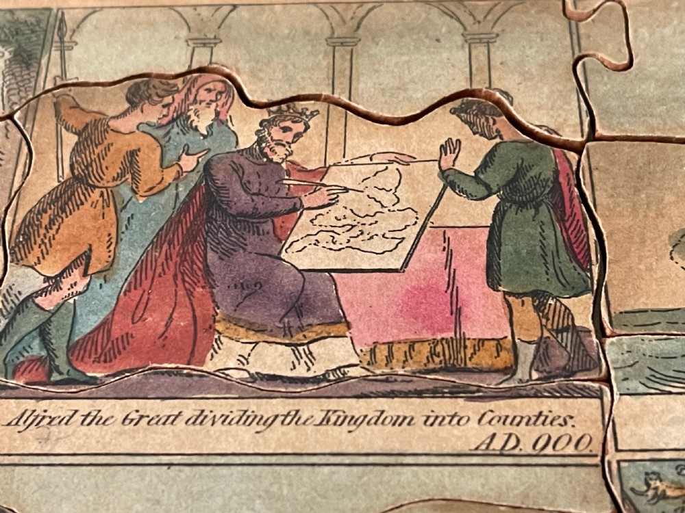 A Rare Puzzle In original box - depicting Caesars landing to death of Richard III View IX