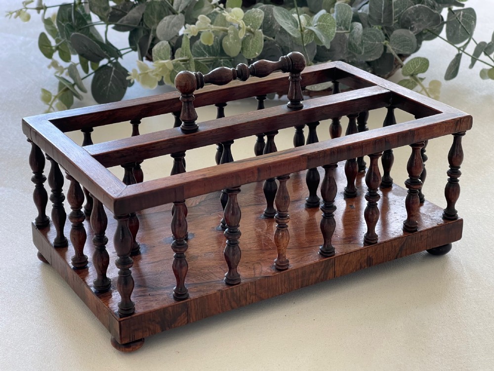 Antique Rosewood Letter or Stationery Rack