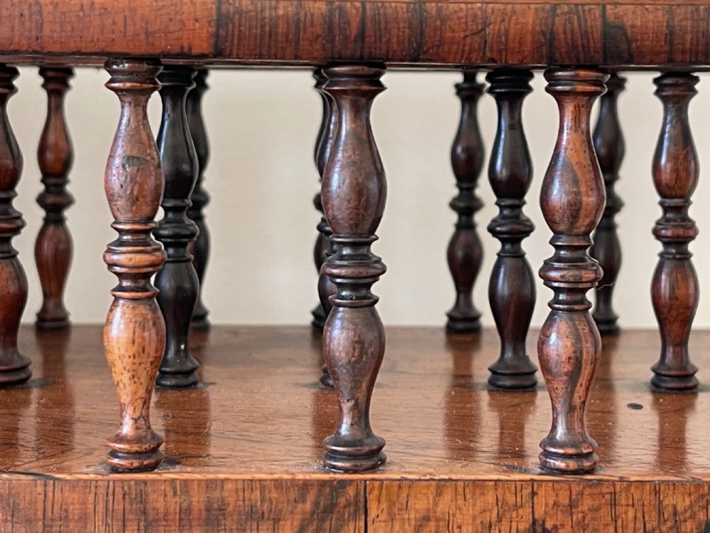Antique Rosewood Letter or Stationery Rack View II