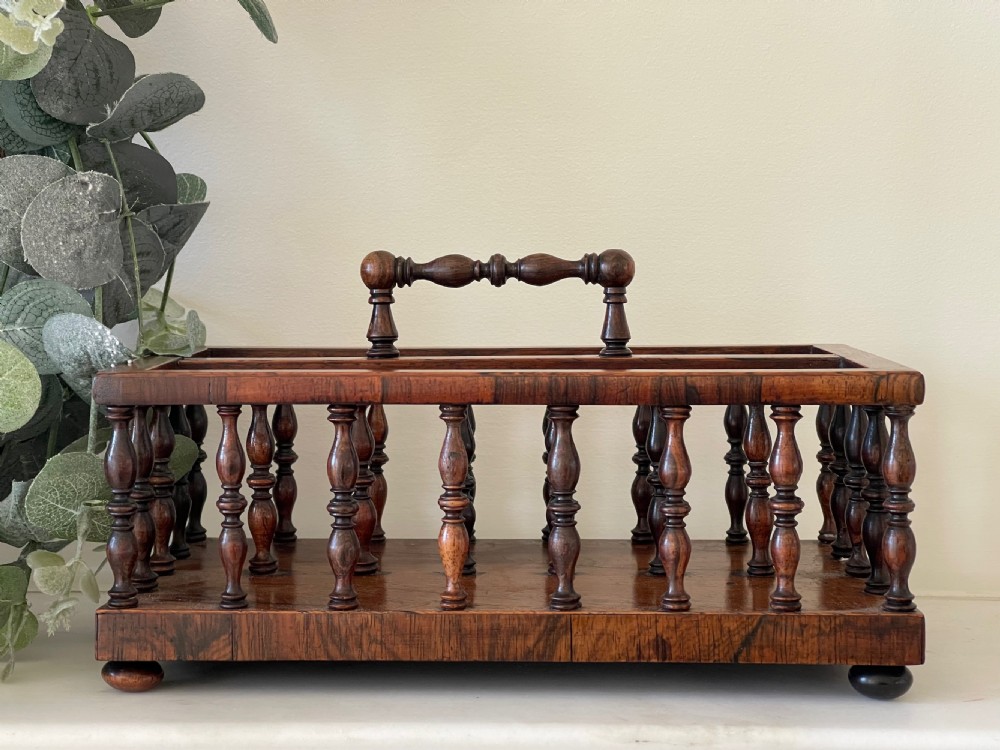 Antique Rosewood Letter or Stationery Rack View III