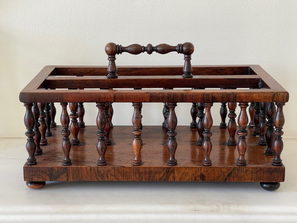 Antique Rosewood Letter or Stationery Rack View IV