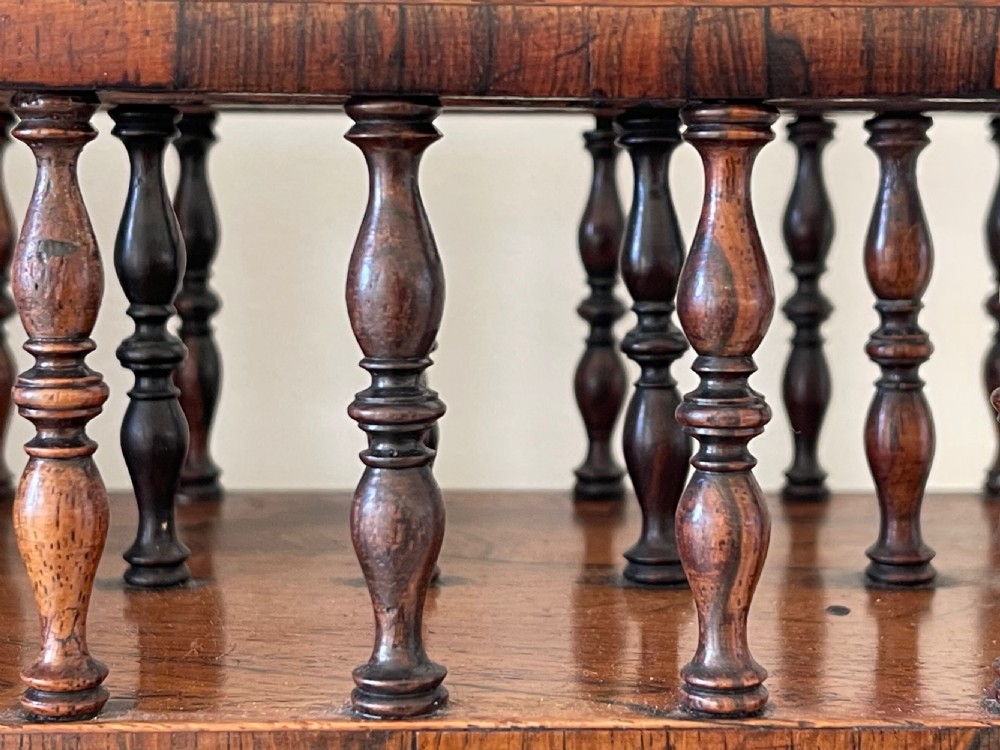 Antique Rosewood Letter or Stationery Rack View V