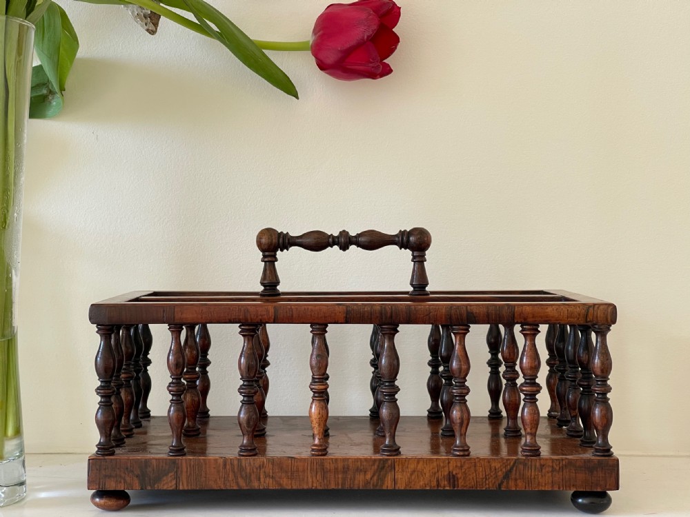 Antique Rosewood Letter or Stationery Rack View VII
