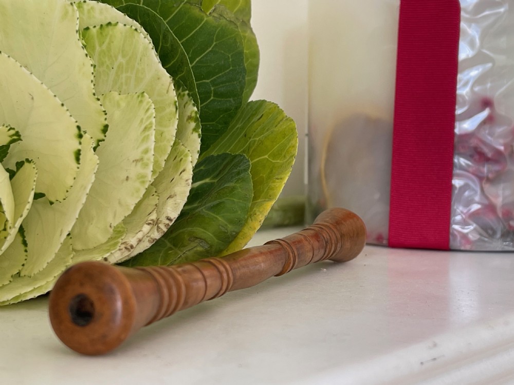 Antique Welsh Treen Knitting Sheath View V