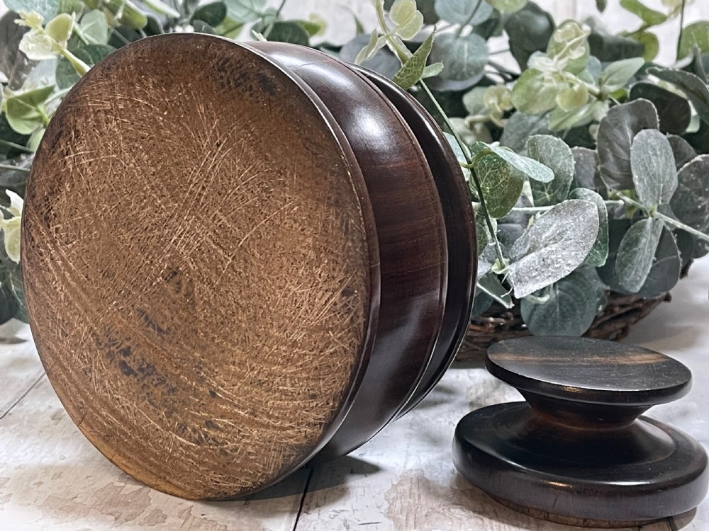 An Antique Lignum Vitae Lidded Pot View IV