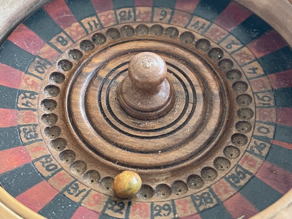 Antique Travelling Roulette Game View III