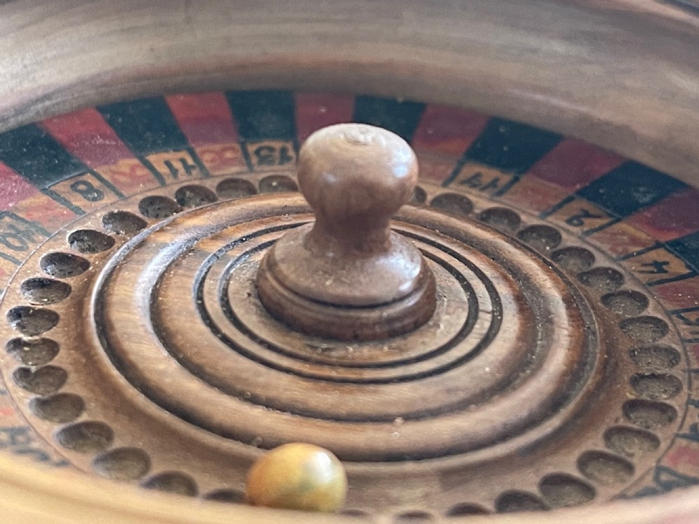 Antique Travelling Roulette Game View IV