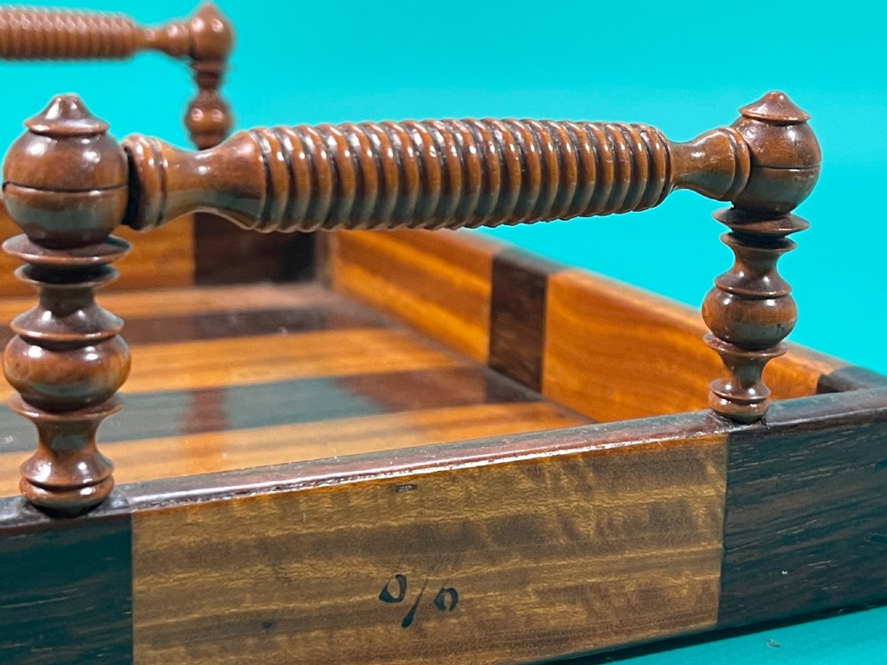 A Small Satinwood & Rosewood Small Book Tray View II