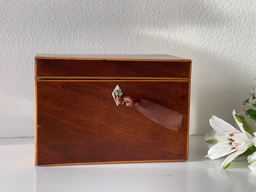 A Miniature Antique Georgian Tea Caddy View IV