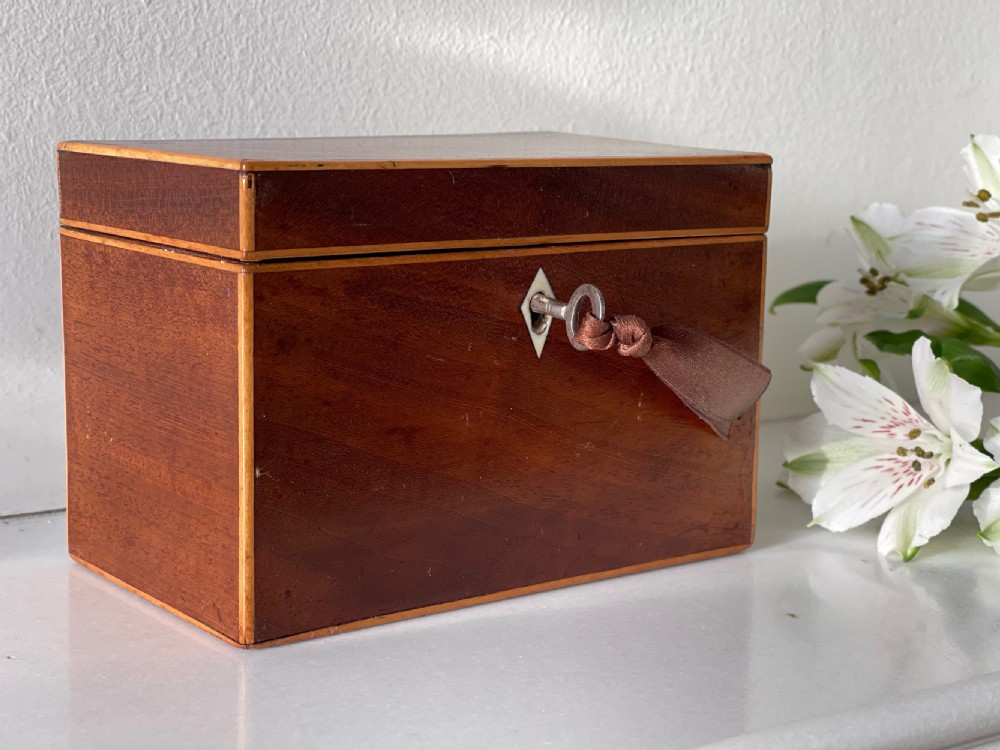 A Miniature Antique Georgian Tea Caddy View V