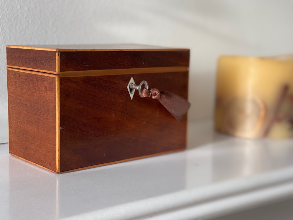 A Miniature Antique Georgian Tea Caddy View VI