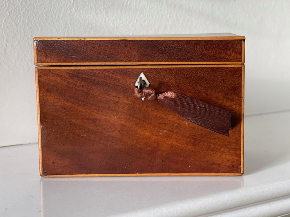 A Miniature Antique Georgian Tea Caddy View VII