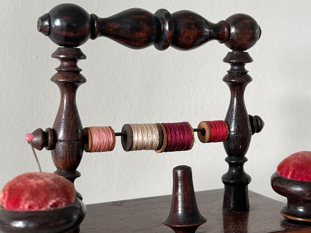 Antique Rosewood Sewing Companion View IV